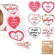 thumbnail image 1 of 500 pegatinas para el Día de la Madre de 1,5 pulgadas, con forma de corazón, autoadhesivas, con diseño floral, para decorar sobres., 1 of 7