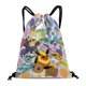 thumbnail image 1 of Eevee: Evoluciones Estéticas Mochila de Cuerdas para Deportes y Gimnasio, Bolsa de Cuerdas Resistente al Agua, Bolsa Cinch, 30×40cm, 1 of 6