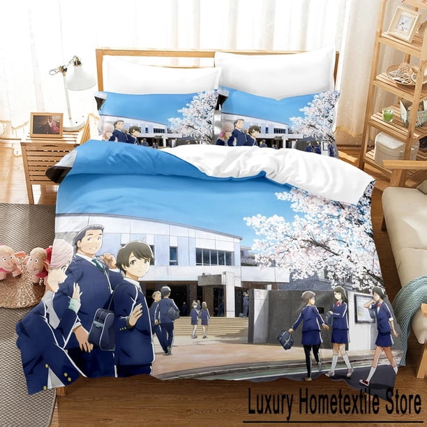Fashion The Tsuki ga Kirei Bedding Sets Duvet Cover Set With Pillowcase Full Bedclothes Bed Line customizable Bed Sheets
