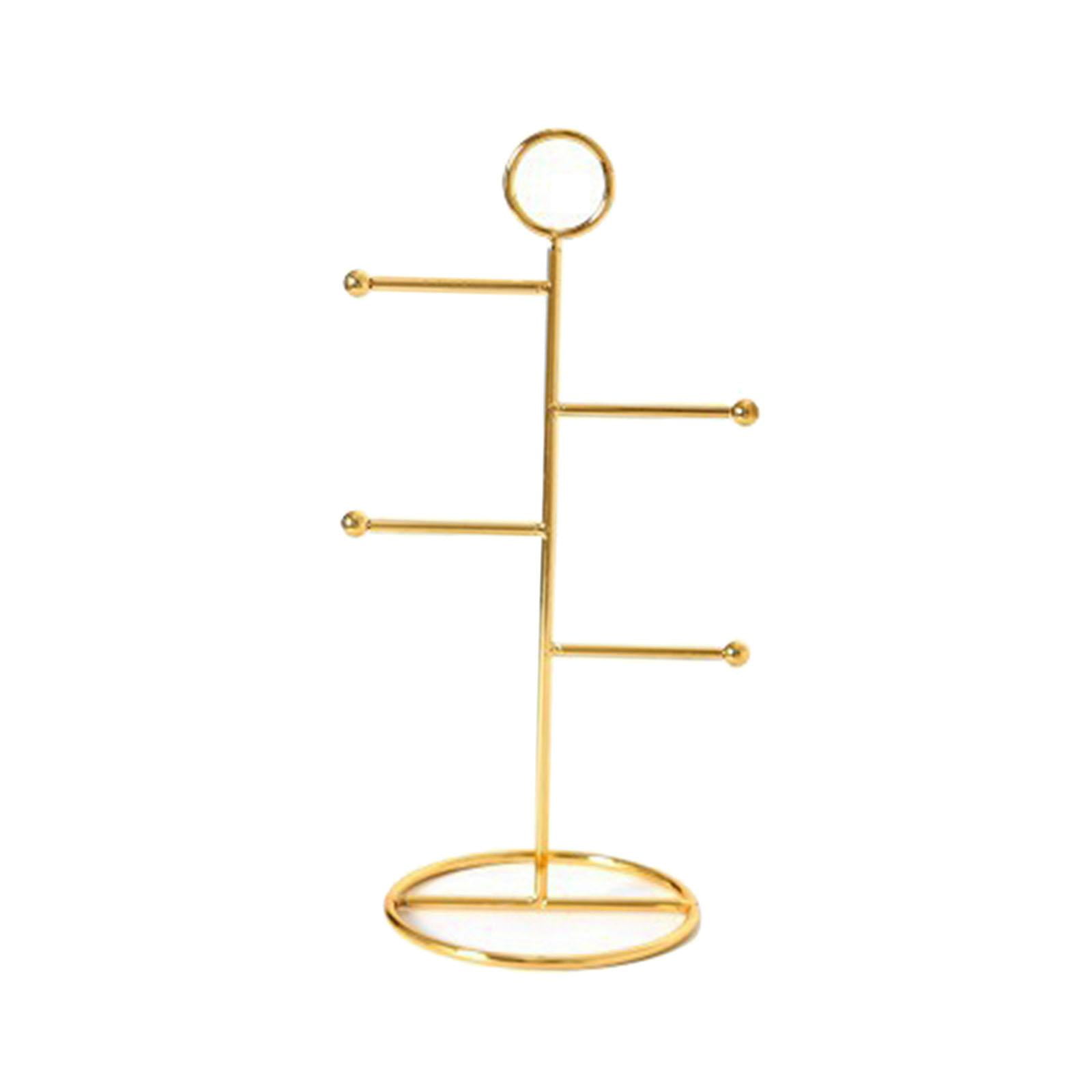 Magideal - Soporte De Exhibición De Joyería Soporte De Organizador De Metal Multipropósito Regalos De Inauguración Adornos Para Collares De Mesa Colgante Niñas Estilo B