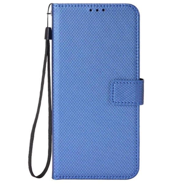 Funda Billetera para TCL K32 5G con Ranuras y Soporte Azul