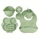 thumbnail image 5 of Baby Led Weaning Food Set| Baby Feeding Supplies| Toddler Food Set| Silicone Bib, Bowl, Sippy Cup With Snack Lid, Divided Fox Plate And Utensils| First Stage Of Life, 5 of 5