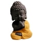 thumbnail image 5 of Pequeño Buda Tathagata Estatuilla De Cerámica Adorno Adorable Mascota De Té Para El Hogar Amarillo, 5 of 5
