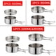 thumbnail image 2 of Portable Stainless Steel Cookware Set, Camping Pots Pans Camping Picnic Outdoor Pan Pot Plate Tableware, 2 of 5