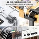 thumbnail image 2 of Kit de gestión de cables N NOROCME 192 PCS para ordenador y TV, 2 of 9