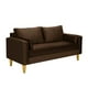 thumbnail image 2 of Sofa Sky 3c Felpa 01 Chocolate, 2 of 4