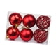 thumbnail image 2 of 6 Piezas De Adornos De Bolas De Navidad, Manualidades, Decoración Navideña Para Fiestas De Año Nuevo, Color Rojo, 2 of 3