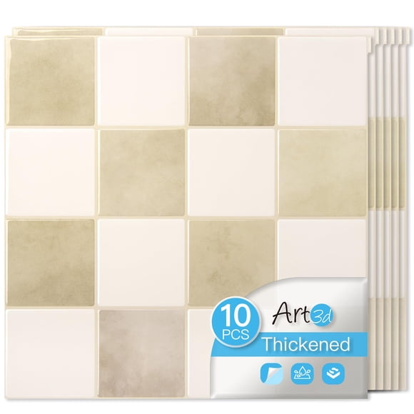 Protector antisalpicaduras Art3D, resistente, 30 x 30 cm, paquete de 10 unidades