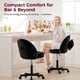 thumbnail image 5 of Silla de oficina GTPLAYER Velvet Tall con ruedas y almohada lumbar, 5 of 9