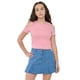 thumbnail image 1 of Polera Niña Teen Manga Corta Rib Rosado Corona, 1 of 5