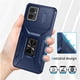 thumbnail image 2 of Funda Armada para Motorola Moto G Power 2023 con Tapa Deslizante y Soporte Magnético Giratorio Azul, 2 of 5