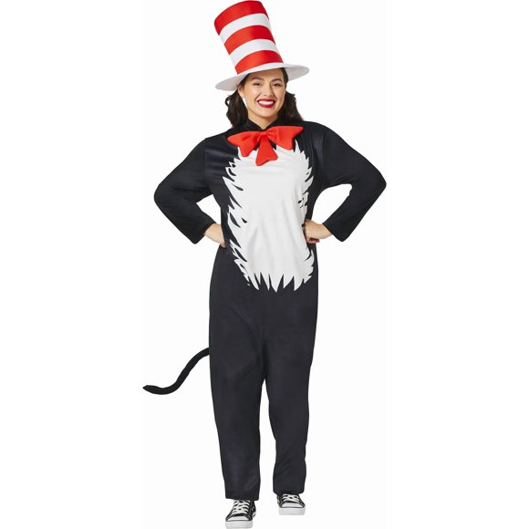 Costume InSpirit Designs, traje de la Unión con forma de gato con sombrero para adultos del Dr. Seuss