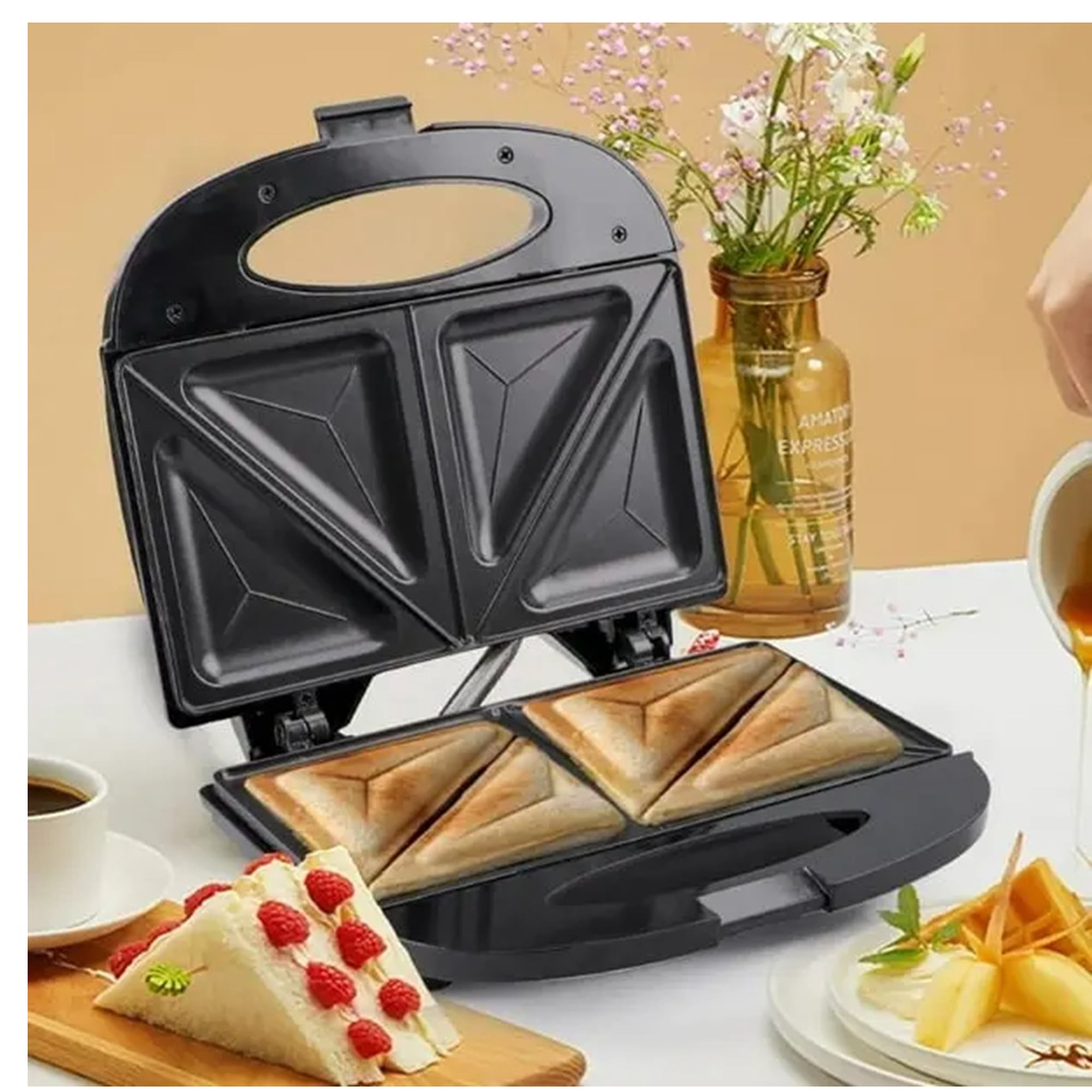 Daat Store - Sanduchera Electrica Plancha Tostadora Sandwichera