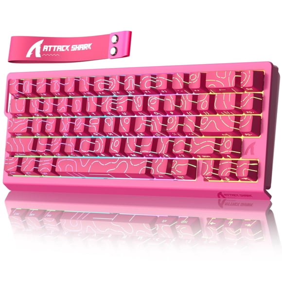 Teclado MAMBASNAKE X68 HE con interruptores magnéticos RGB con cable