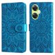 thumbnail image 1 of Funda tipo cartera FOXDOCK para OnePlus Nord CE 3 Lite , diseño girasol en relieve, cuero PU, cierre magnético, soporte y tarjetero, 1 of 5