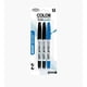 thumbnail image 1 of Marcador Permante Doble Punta 1 Azul + 2 Negros, 1 of 1
