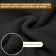 thumbnail image 5 of Uxcell Chaleco de Forro Polar para Perros, Abrigo de Forro Polar Elástico con Anillo para Correa Ropa Gruesa de Invierno para Mascotas Suave (S, Sólido, Negro/Gris, 2 Paquetes), 5 of 7
