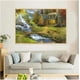 thumbnail image 1 of Pintura al óleo de Thomas Kinkade, Catedral, Montaña, Cabaña, Paisaje, Puente, Pósters, Impresión en lienzo - 24 x 36 pulgadas, Sin marco, 1 of 2