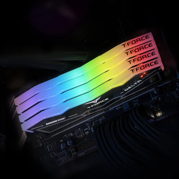 Team RGB(発光型) DDR5 32GB 5200MHz Memoria RAM TEAMGROUP T-Force Delta RGB DDR5 de 32 GB a 5200 MHz