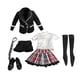 thumbnail image 4 of 1/6 Escala Mujer Ropa Femenina Uniforme Escolar Negro Para Mu?eca De Figura De 12 ", 4 of 5