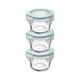 thumbnail image 1 of Set 3 Contenedores Hermeticos Allegra Vidrio 165mL Redondo, 1 of 3
