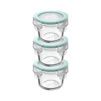 Set 3 Contenedores Hermeticos Allegra Vidrio 165Ml Redondo