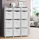 thumbnail image 5 of Organizadores de armario y almacenamiento Neaterize de 12 cubos, blanco y gris, 5 of 6