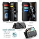 thumbnail image 3 of CaseMe Funda de Cuero para Samsung Galaxy A16 5G Tipo Billetera [Bloqueo RFID] con Ranura para Billetes con Zíper y 10 Tarjetas, Correa de Hombro Magnética de Cuero PU Suave para Samsung Galaxy A16 5, 3 of 13