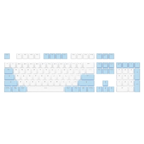 Ajazz - Keycaps Marina Style Blanco/Celeste –