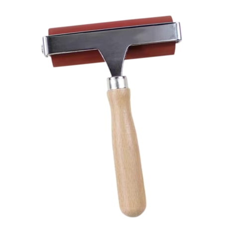 Bothyi - Rodillo De Goma Para Impresión, Herramienta De Pintura Al Óleo Con Agarre Cómodo, Rodillo Brayer De 4 Pulgadas