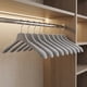 thumbnail image 5 of Perchas de Terciopelo REGALWOVEN para Trajes de Hombres y Mujeres, Juego de 4 Perchas de Terciopelo para Ropa, Perchas de Terciopelo para Abrigos Chaquetas Camisas Gris Claro/Plata 4, 5 of 5