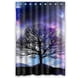 thumbnail image 1 of Cortina de ducha duradera con temática del árbol de la vida, juego de cortinas de baño con ganchos, tamaño 48 x 72 pulgadas, 1 of 3