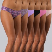 Pack X6 Bikini Bonded Microfibra Flores Mujer 25566-196