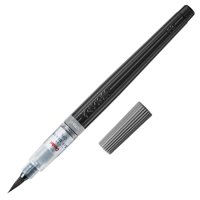 Pincel Pentel Xgfl-137 Gris Para Arte