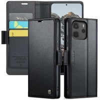 Caseme Tipo Cartera Xiaomi Redmi Note 14 4G Con Cierre Magnético, Rfid, Tarjetero, Soporte, Carga Inalámbrica