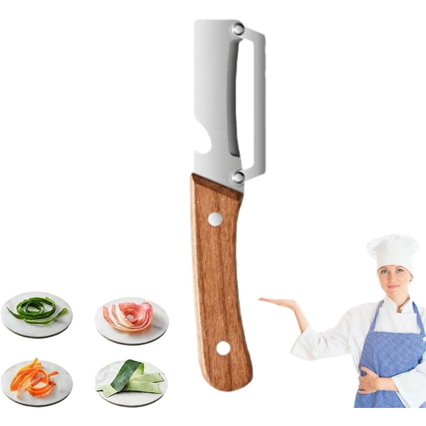 Pelador verduras multifunción cero enganches madera 3 uds caña azúcar
