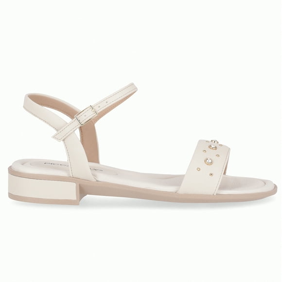 Sandalia Mujer Crema/Strass Taila 68 Piccadilly