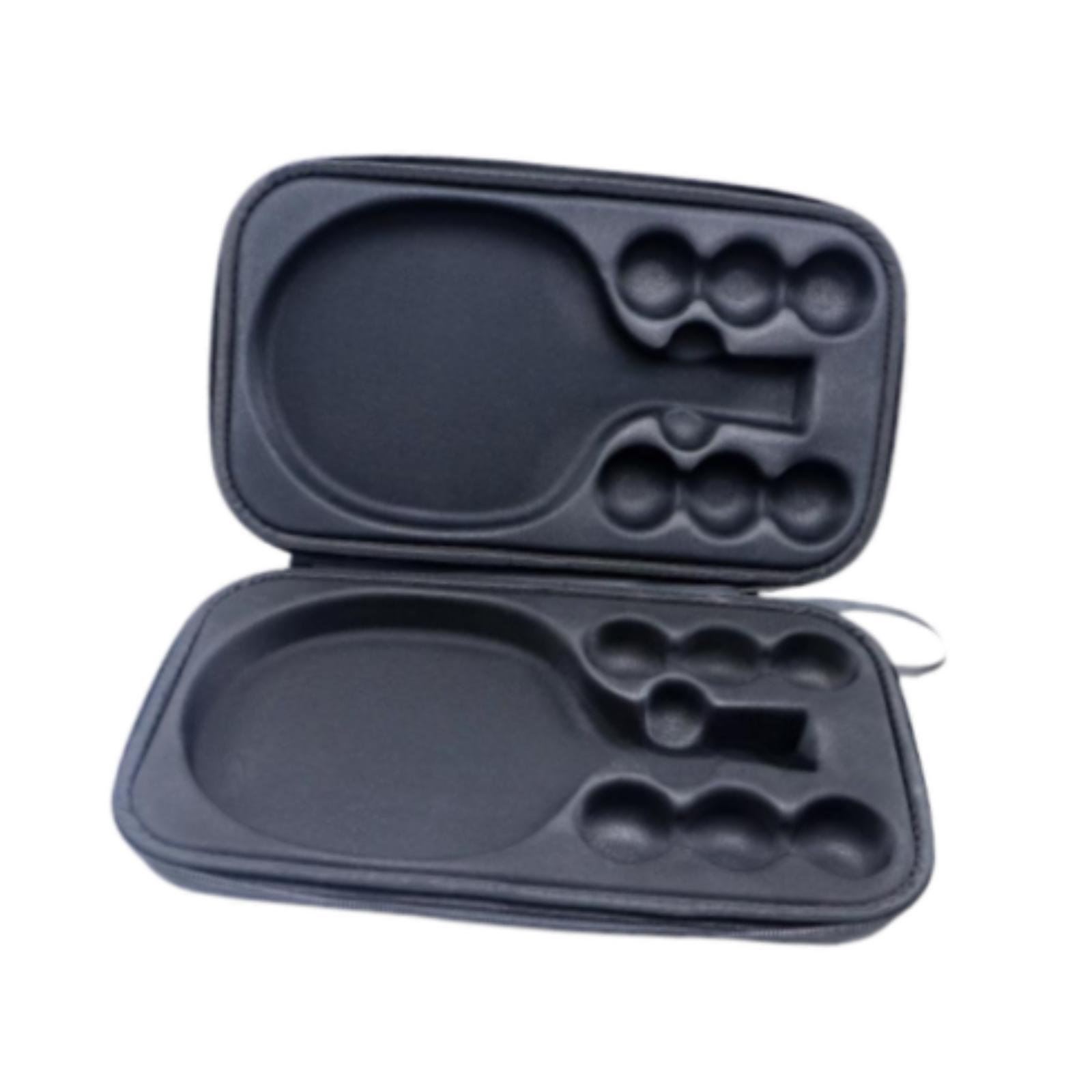 Magideal - Bolsa De Tenis De Mesa, Funda De Paleta De Tenis De Mesa, Bolsa Profesional, Práctica Funda Para Raqueta De Pickleball Para Competición De Entrenamien Gris Con 2 Bandejas