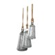 thumbnail image 2 of Cencerro decorativo Bells Deco 79 de metal rústico plateado, 3 unidades, 2 of 9