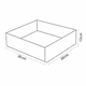 thumbnail image 2 of Caja Blanco Organizadora Ropa Almacenamiento Multiuso 28x28x13cm, 2 of 6