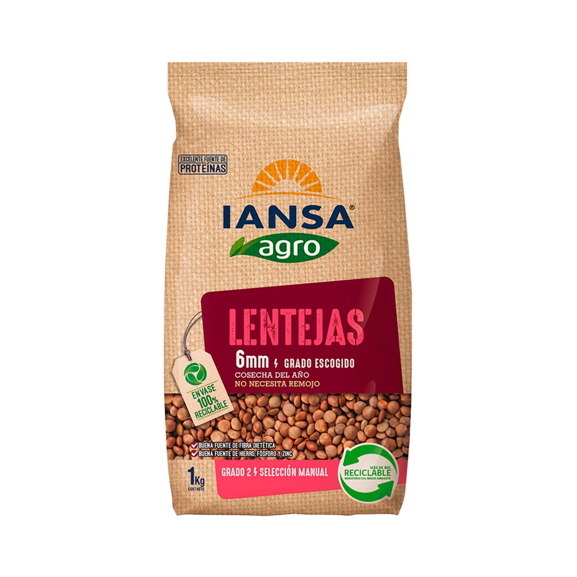 Lentejas 6mm Bolsa 1 Kg Iansa Agro