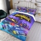 thumbnail image 3 of Batwheels Conjunto de sábanas temático, trío de piezas, cómodo y amigable con la piel, diseño único, regalo de decoración para el hogar para familiares, amigos y fans, 90 cm * 190 cm, 3 of 6
