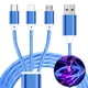 thumbnail image 1 of Cable de carga TISTIPPL 3 en 1 con iluminación, 3 A, para teléfonos inteligentes, 1 of 6