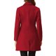 thumbnail image 3 of INSPIRE CHIC Abrigos de Mujer con Botonadura Simple Abrigo Largo de Invierno Gabardina S Burdeos, 3 of 6