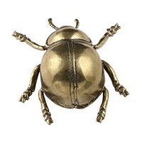 Bothyi - Escultura De Cobre Con Forma De Micropaisaje De Escarabajo Para Estantería De Oficina Y Dormitorio