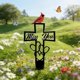 thumbnail image 1 of Placa conmemorativa metal cementerio recuerdo cardenal estaca tumba decoración exterior, 1 of 6