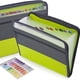 thumbnail image 1 of Get Organized with our Expanding File Folder! 13 Pocket Accordion Document Organizer with Sticky Labels, Fabric/Poly Material, Zipper Closure, and Front Pocket for Letter A4 Paper, 1 of 5