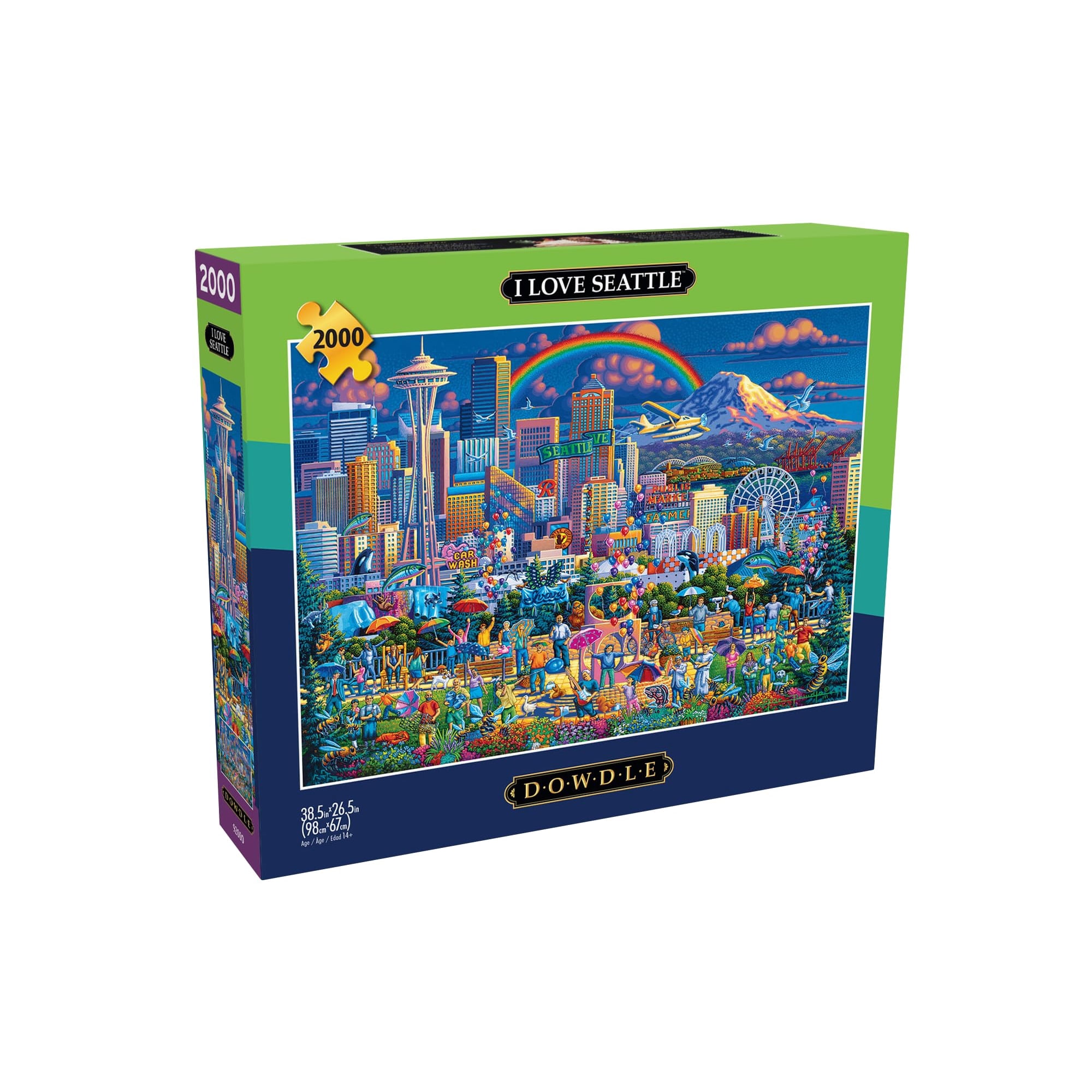 Rompecabezas Buffalo Games Amo Seattle 2000 Piezas 98x67 Cm