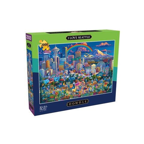 Rompecabezas Buffalo Games Amo Seattle 2000 Piezas 98X67 Cm