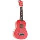 thumbnail image 3 of 21 Pulgadas 4 Cuerdas Principiantes Ukelele Hawaii Guitarra Instrumentos Musicales Rojo, 3 of 5